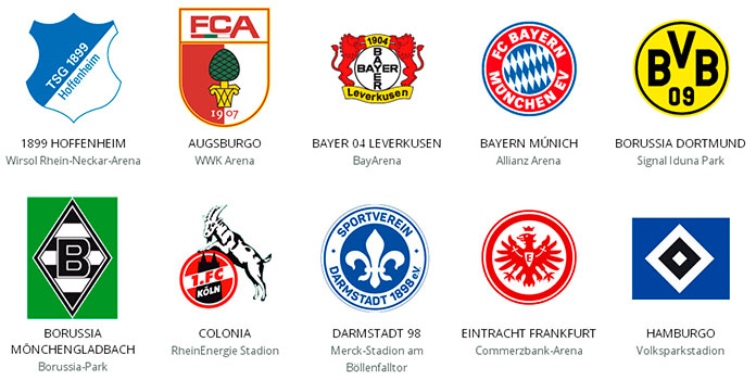 команды на Бундеслигу